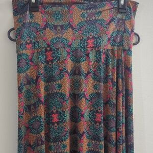 LuLaRoe Colorful Geometric Maxi Skirt